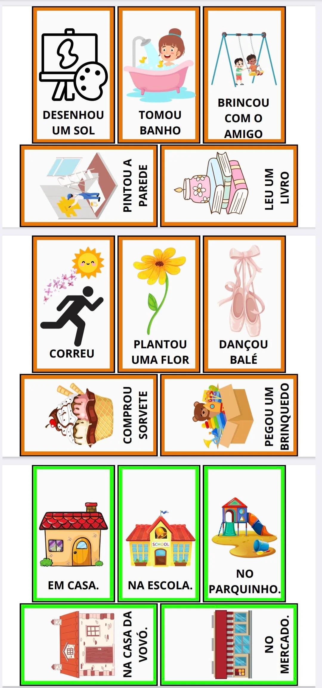 📚 ✨ Jogo Criando Frases - PDF para imprimir e ajudar a estruturação textual dos alunos 📚✨ — amostra 5: Aprender a… 📚 ✨ Jogo Criando Frases - PDF para imprimir e ajudar a estruturação textual dos alunos 📚✨ — amostra 5: Aprender a…