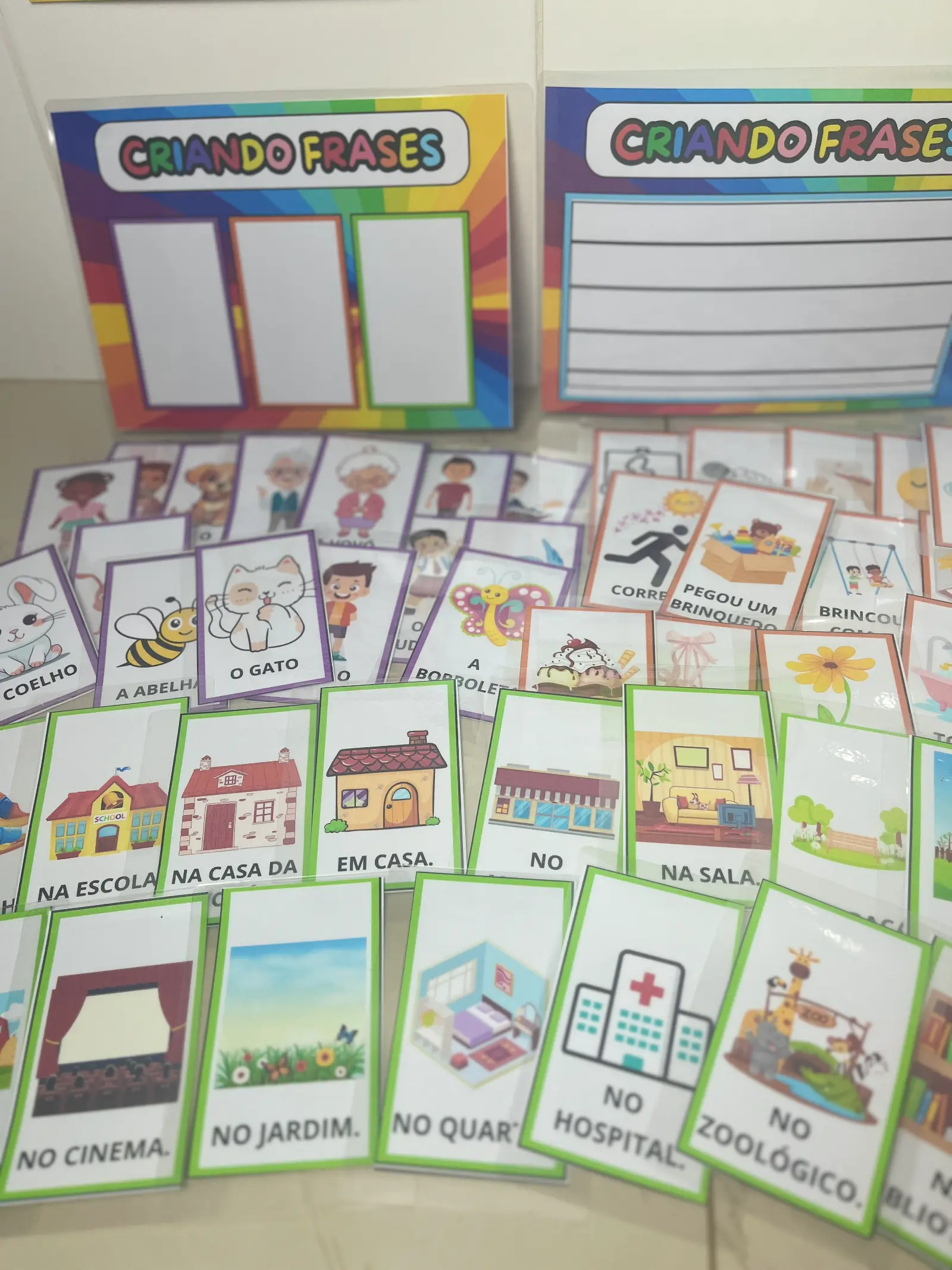 📚 ✨ Jogo Criando Frases - PDF para imprimir e ajudar a estruturação textual dos alunos 📚✨ — capa do material