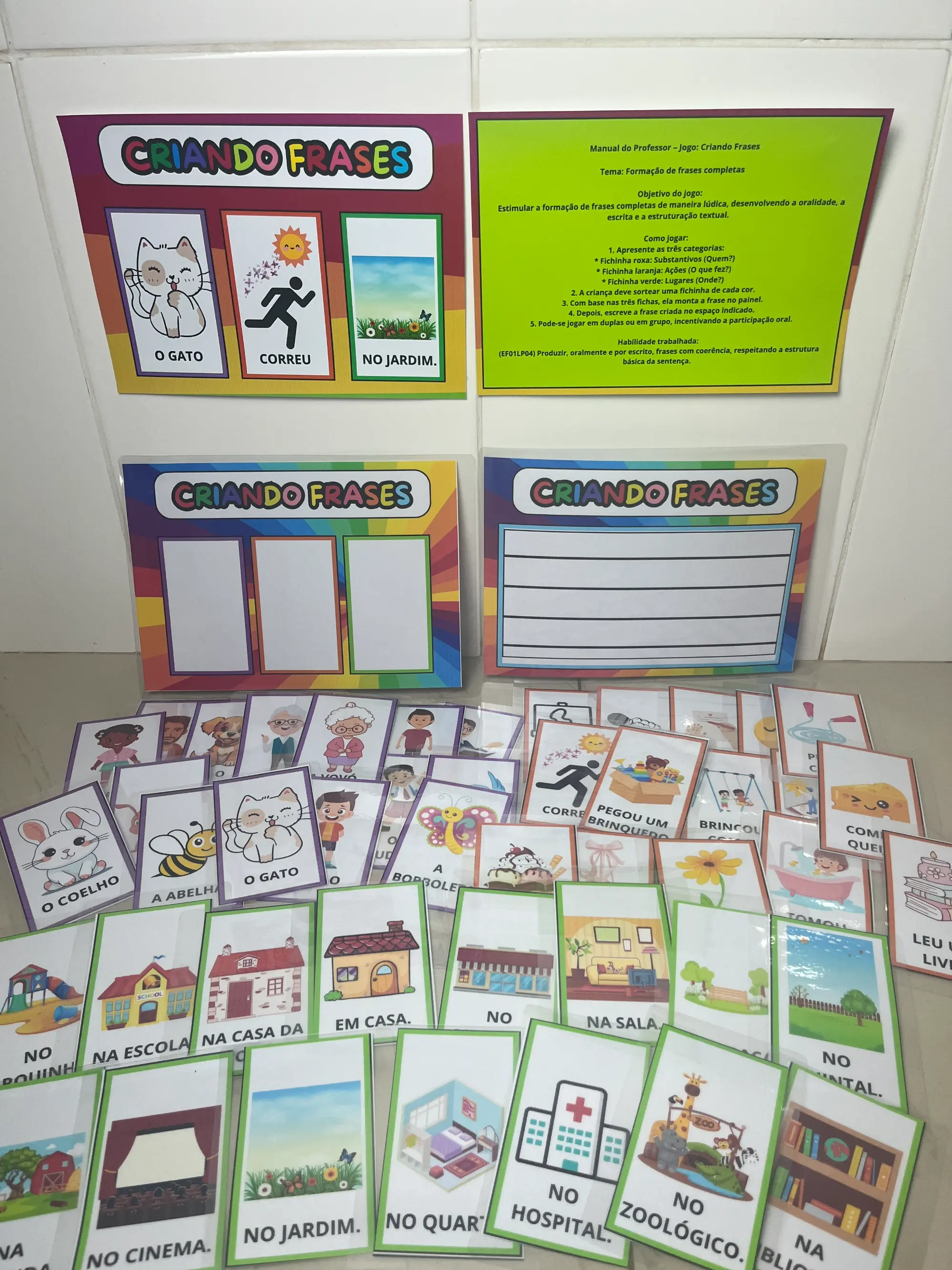 JOGO: Criando Frases - Vamos montar frases? — capa do material