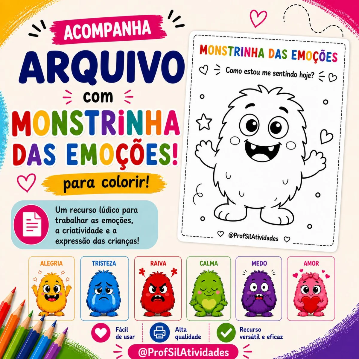 Jogo da Emoções - Educação SocioEmocional — amostra 5: Por meio de cartões com emoções e situações do cotidiano, as…