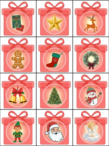 Jogo da Lanterna de Natal em Inglês PDF: Atividade Escolar — amostra 1: Jogo da Lanterna de Natal em Inglês PDF