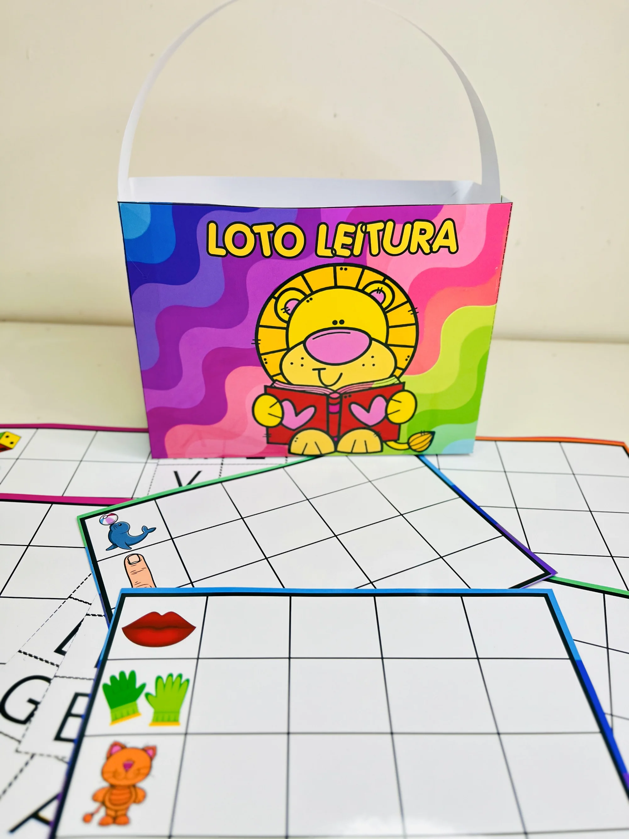 Jogo da Leitura : Fichas de Palavras Dissílabas — amostra 1: O que vem no material