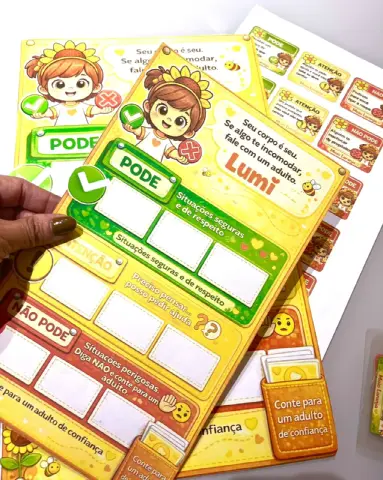 Jogo da LUMI - Pode/Não Pode/Atenção - Maio Laranja — amostra 3: ❤️O recurso que faltava para a criança APRENDER a se…
