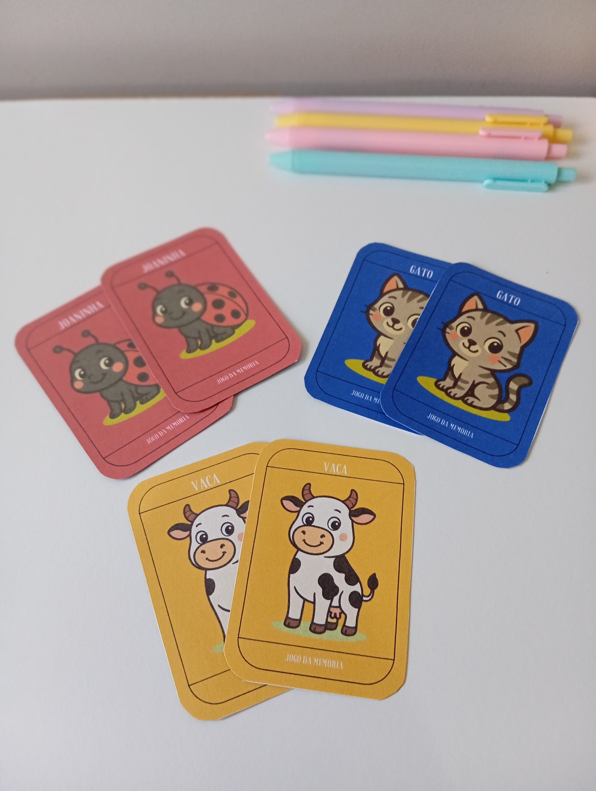 Jogo da Memória – Animais – PDF para Imprimir | Educação Infantil e Anos Iniciais — amostra 5: Jogo da Memória – Animais…