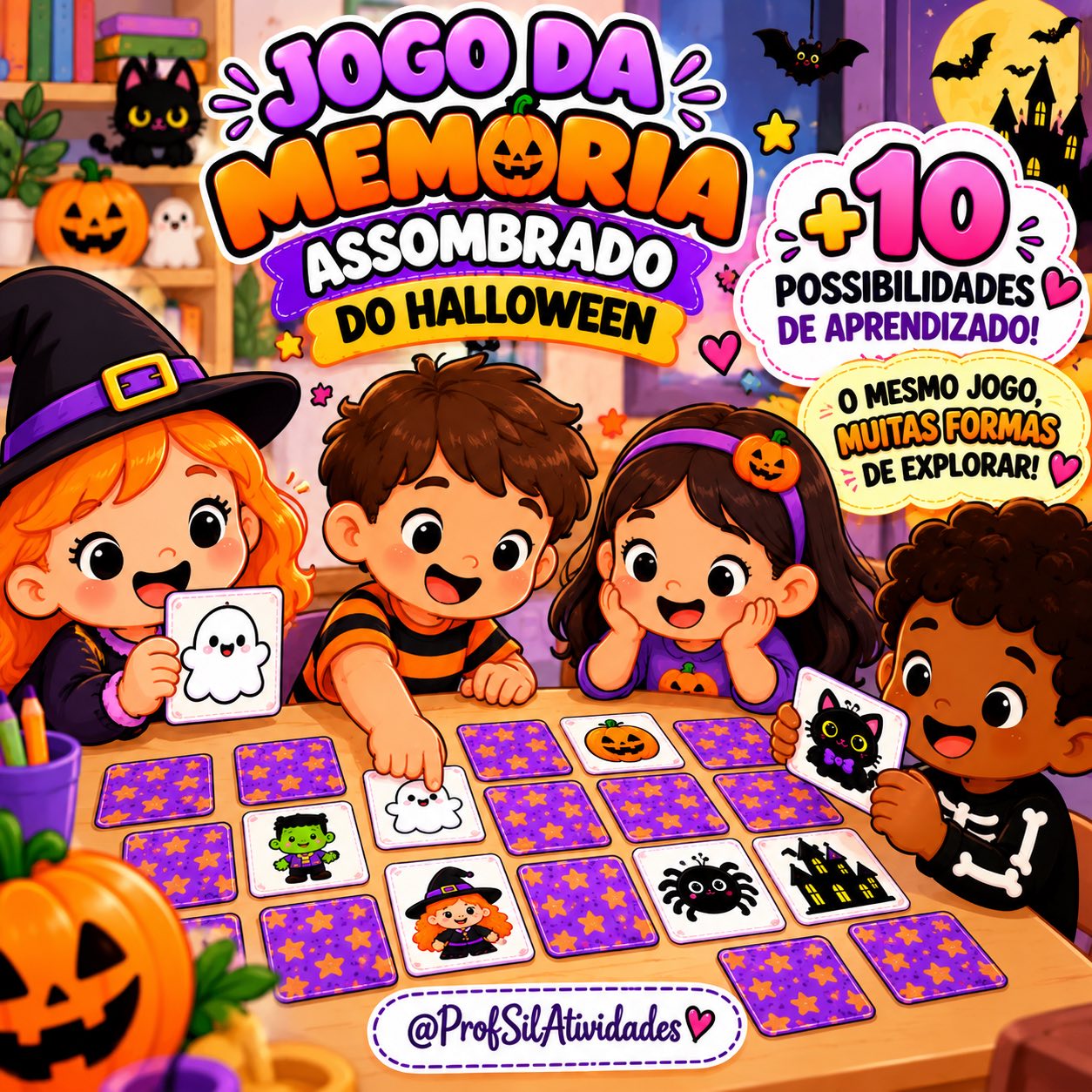 Jogo da Memória Assombrado do Halloween + Possibilidades — amostra 3: 🧡 Para quem é indicado?