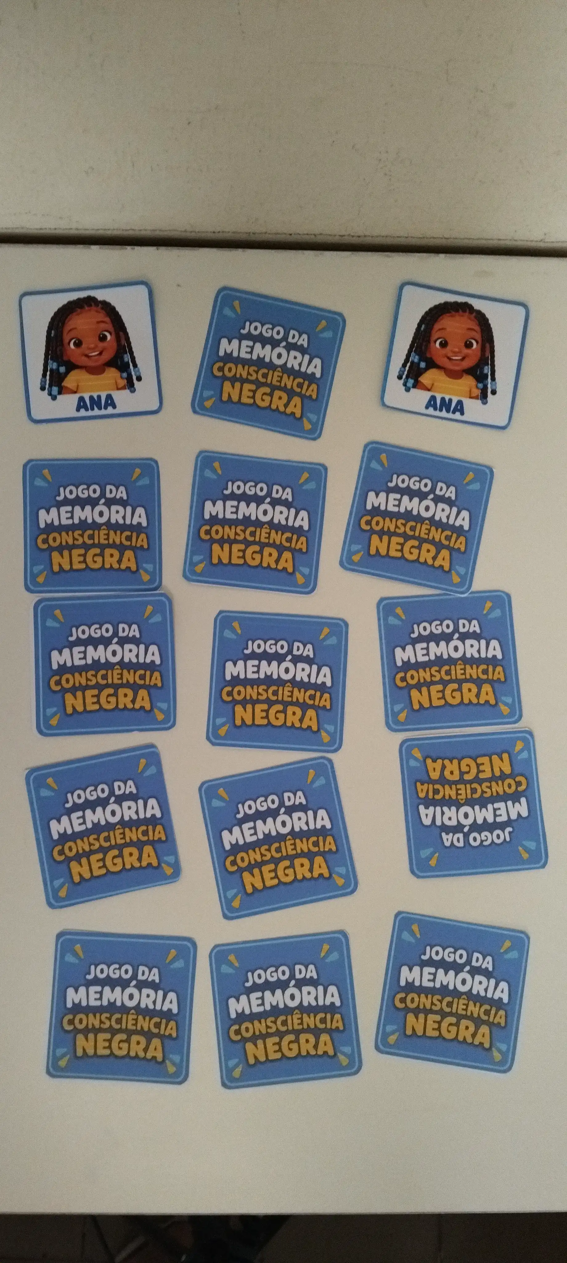 Jogo da Memória Consciência Negra: 12 Pares para Imprimir — amostra 2: Jogo da memória com 12 pares de personagens negros e…