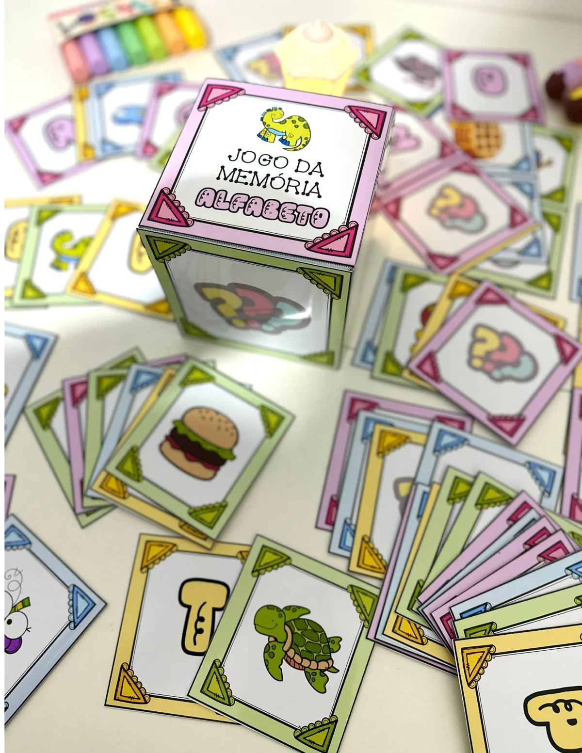 Jogo da Memória do Alfabeto – PDF para Imprimir — amostra 3: Formato e entrega