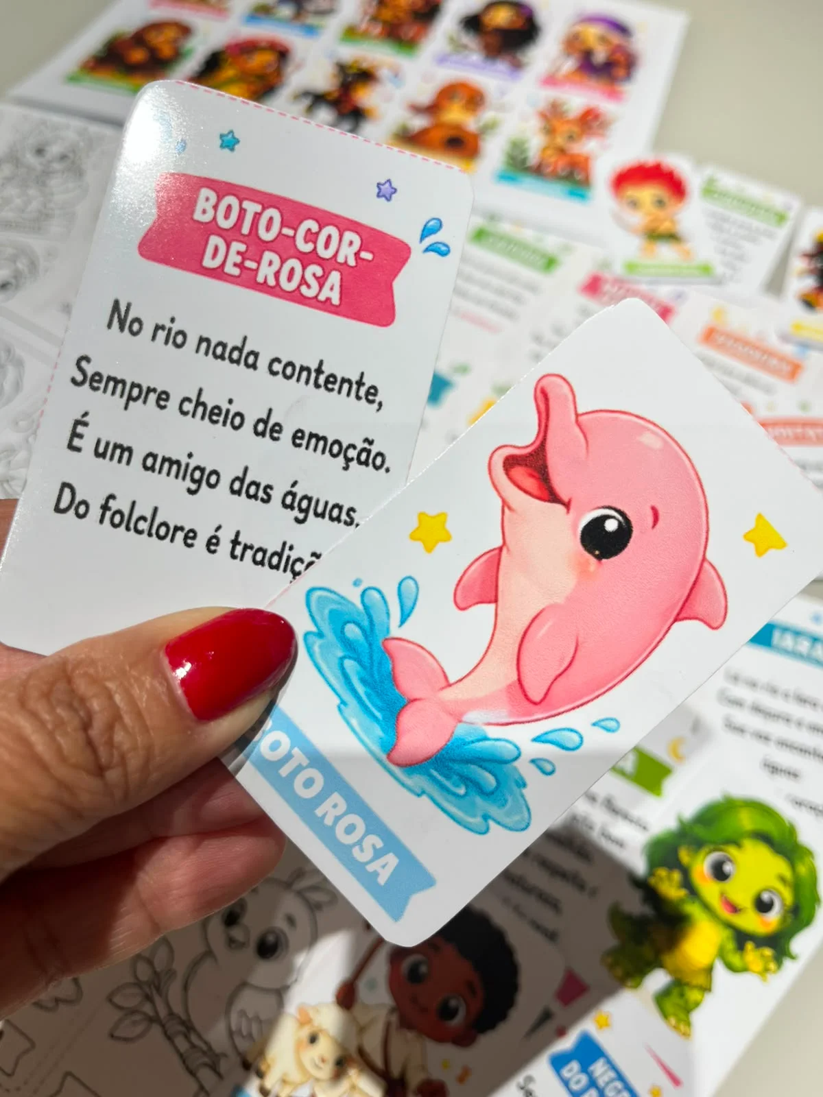 Jogo da Memória e Cards do Folclore Brasileiro — amostra 3: O material pode ser utilizado em: