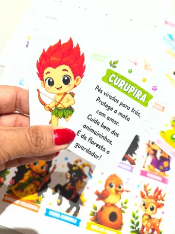 Jogo da Memória e Cards do Folclore Brasileiro — amostra 2: ✨ Os personagens foram criados em um estilo infantil…