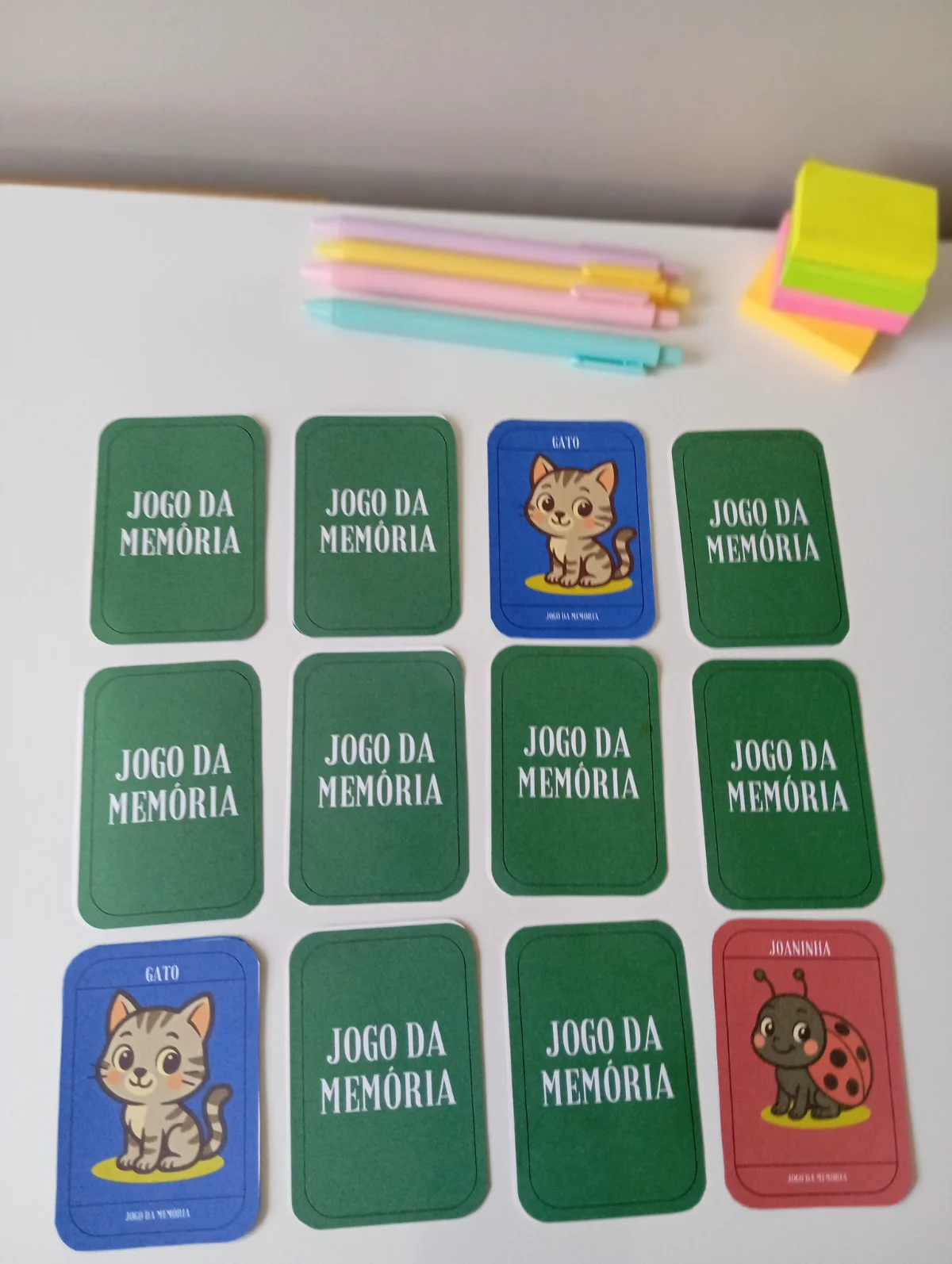 Jogo da Memória – Estimulando a Atenção e a Concentração — amostra 1: Jogo da Memória de Animais que estimula a…