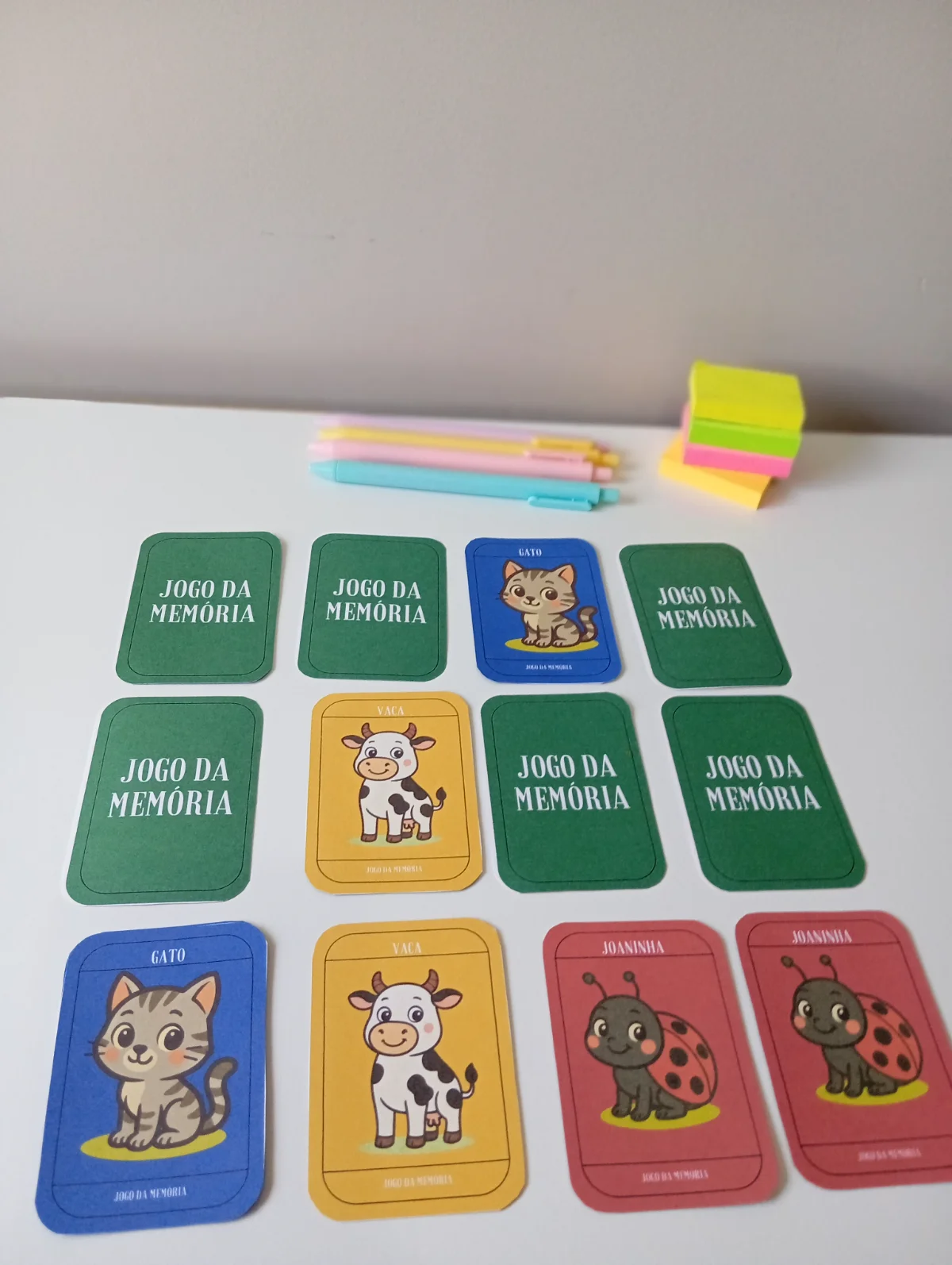 Jogo da Memória – Estimulando a Atenção e a Concentração — amostra 3: Jogo da Memória de Animais que estimula a…
