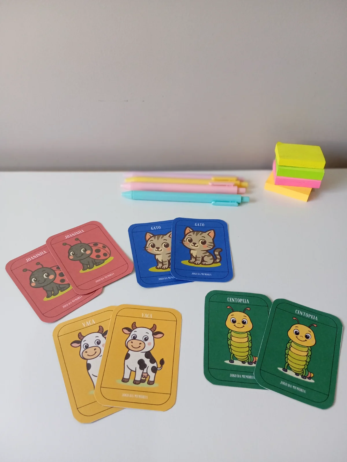Jogo da Memória – Estimulando a Atenção e a Concentração — amostra 4: Jogo da Memória de Animais que estimula a…