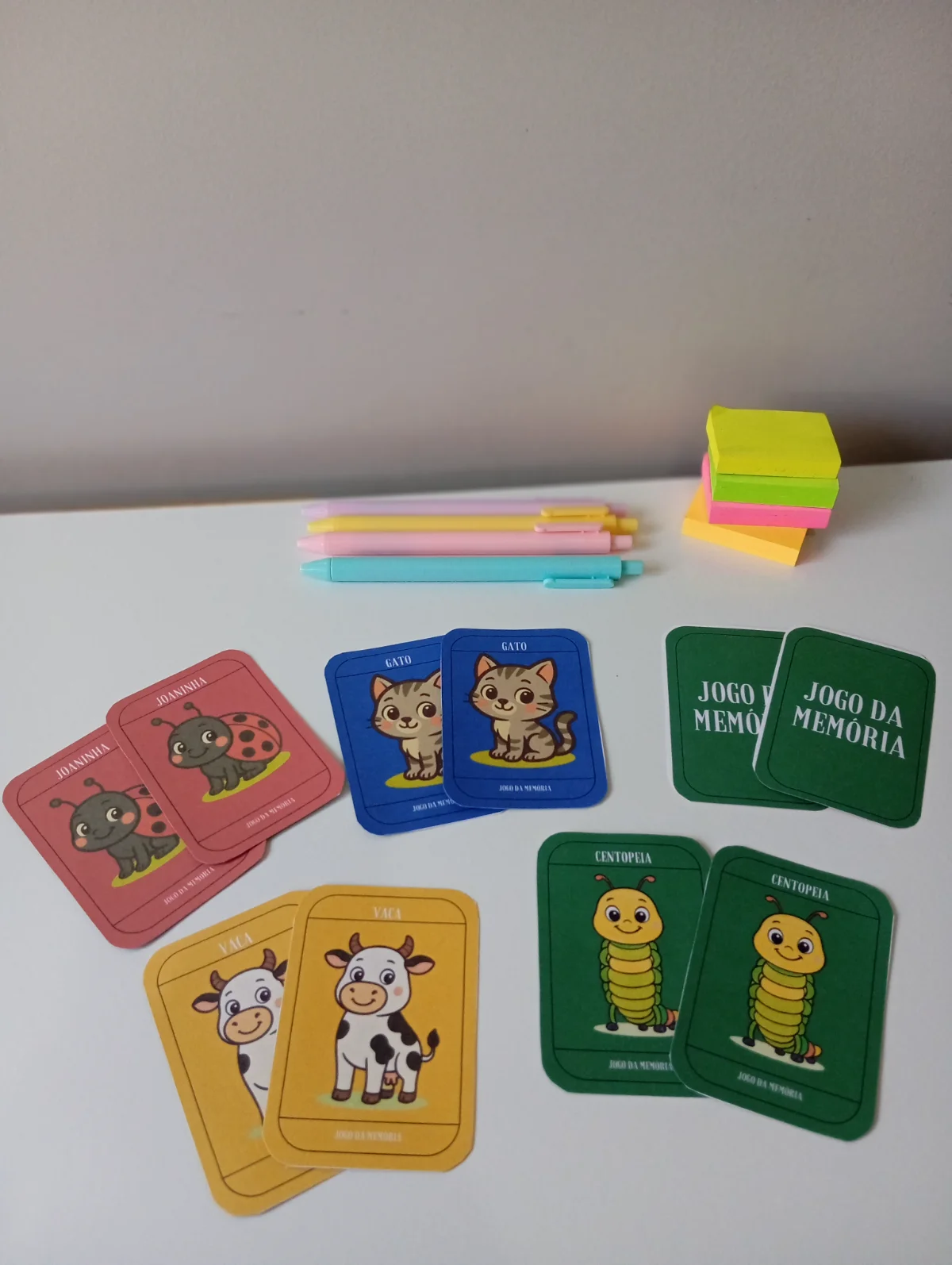 Jogo da Memória – Estimulando a Atenção e a Concentração — Alfabetização para Educação Infantil: Jogo da Memória de Animais…
