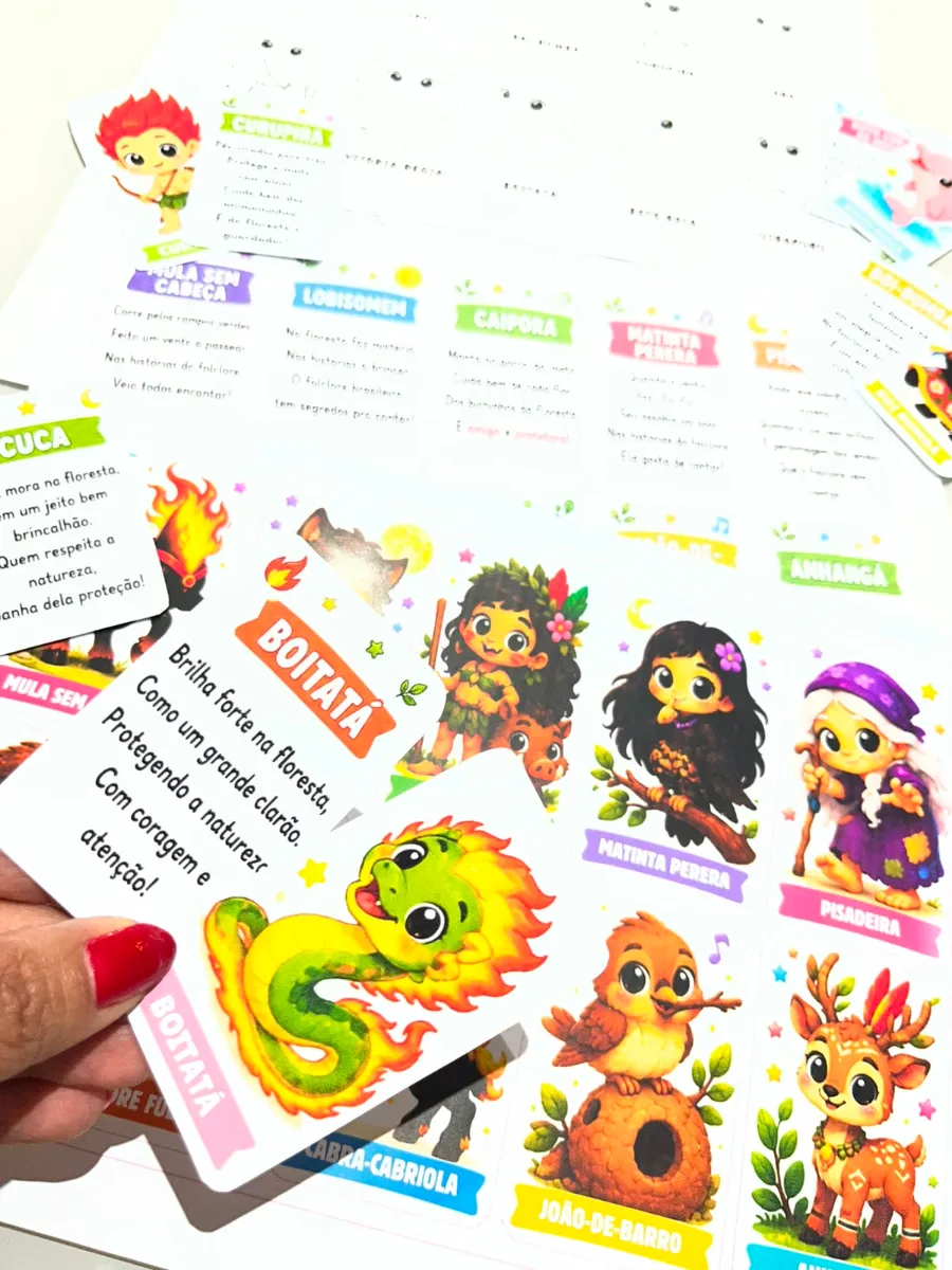 Jogo da Memória Folclore - Anos Iniciais — amostra 1: Transforme o estudo do Folclore Brasileiro em uma aventura cheia de…