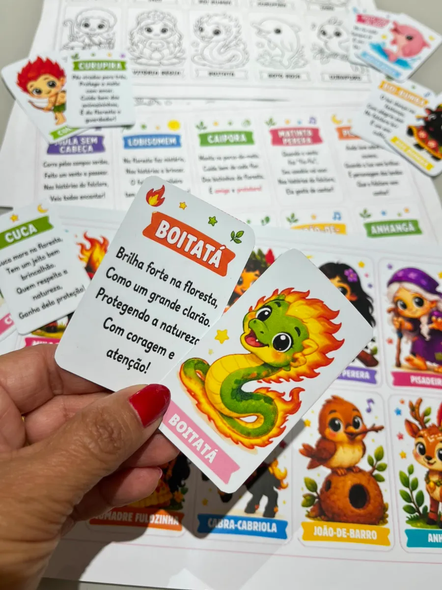 Jogo da Memória Folclore - Anos Iniciais — amostra 5: Transforme o estudo do Folclore Brasileiro em uma aventura cheia de…
