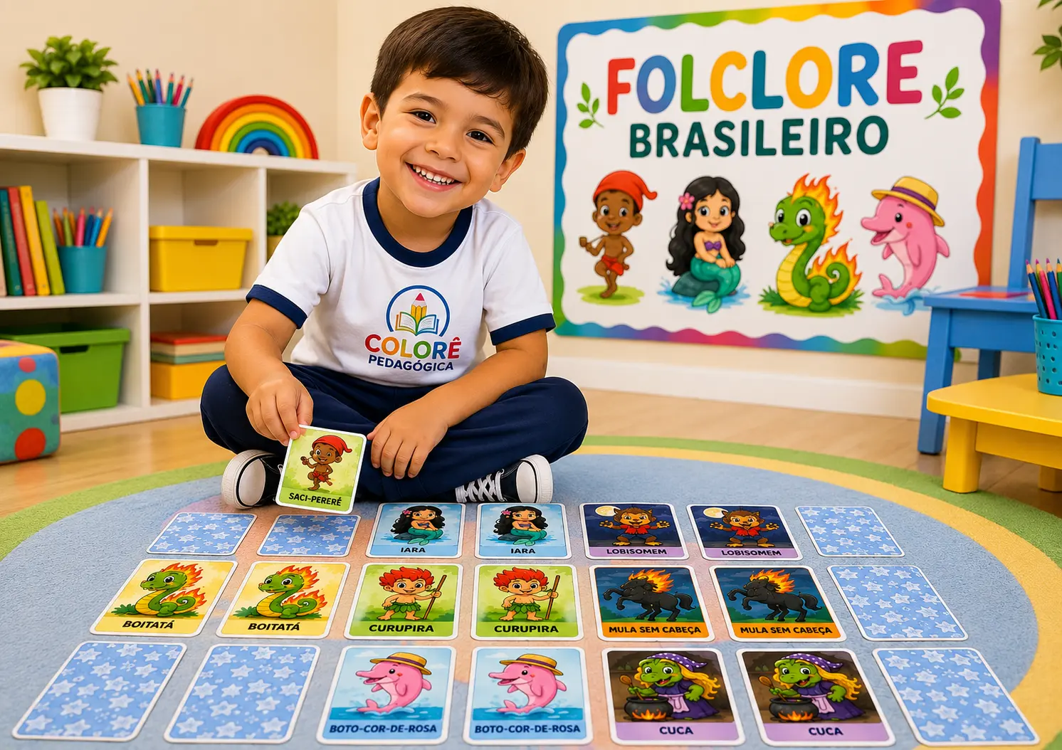 ✨🧩 JOGO DA MEMÓRIA – FOLCLORE BRASILEIRO 🇧🇷🌿 — amostra 3: ✨🧩 JOGO DA MEMÓRIA – FOLCLORE BRASILEIRO 🇧🇷🌿 Aprender…