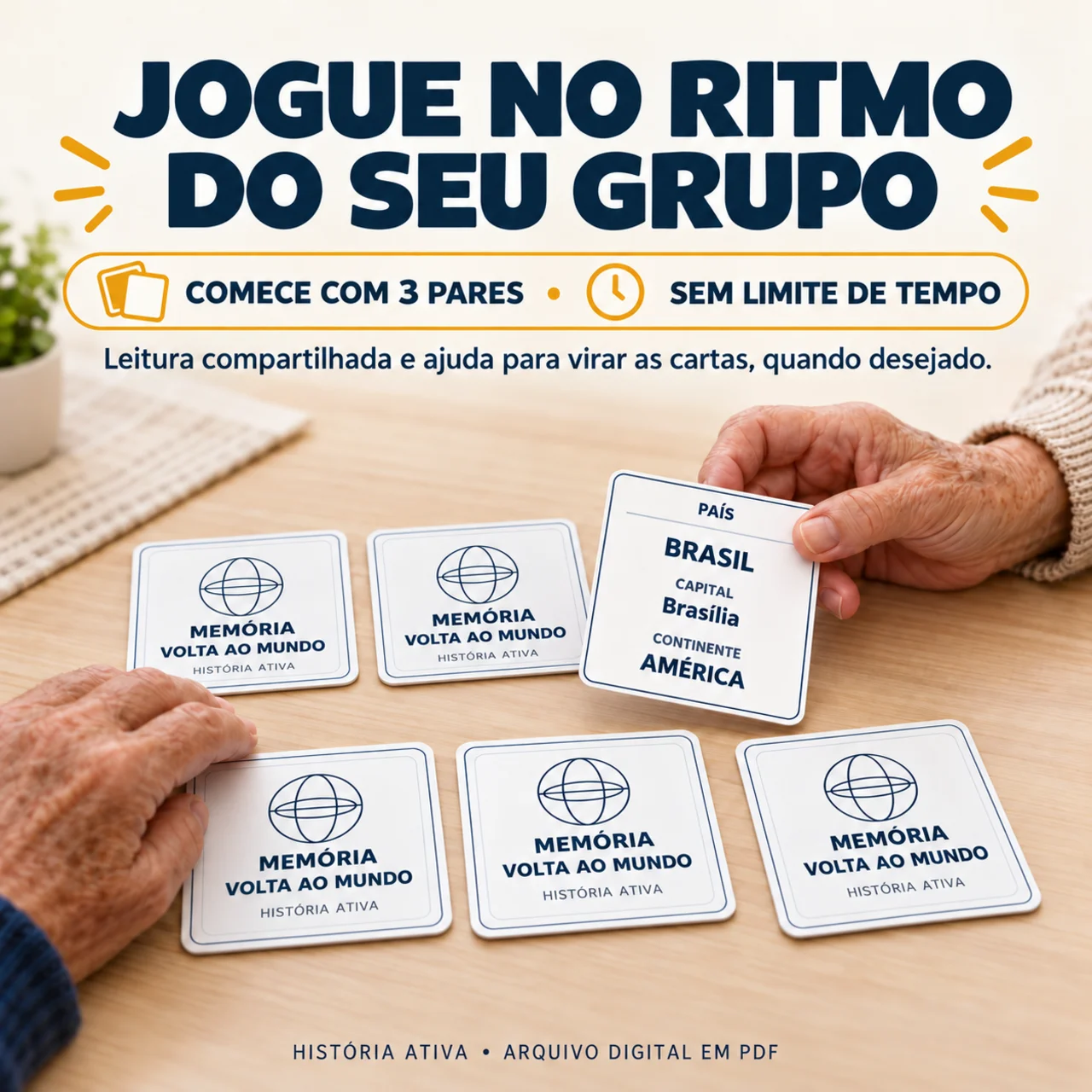 Jogo da Memória Geográfico: 60 Cartas Grandes em PDF — amostra 4: 60 cartas de 8,5 × 8,5 cm para relacionar bandeiras,… Jogo da Memória Geográfico: 60 Cartas Grandes em PDF — amostra 4: 60 cartas de 8,5 × 8,5 cm para relacionar bandeiras,…