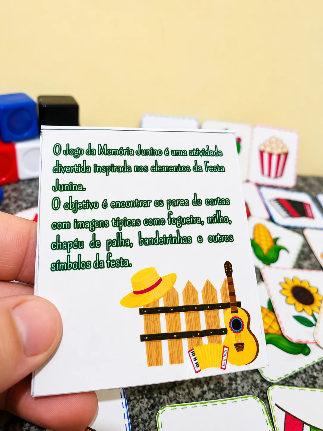 Jogo da Memória Junina para Imprimir | Atividade Festa Junina Infantil — amostra 2: Recurso lúdico para trabalhar memória,…