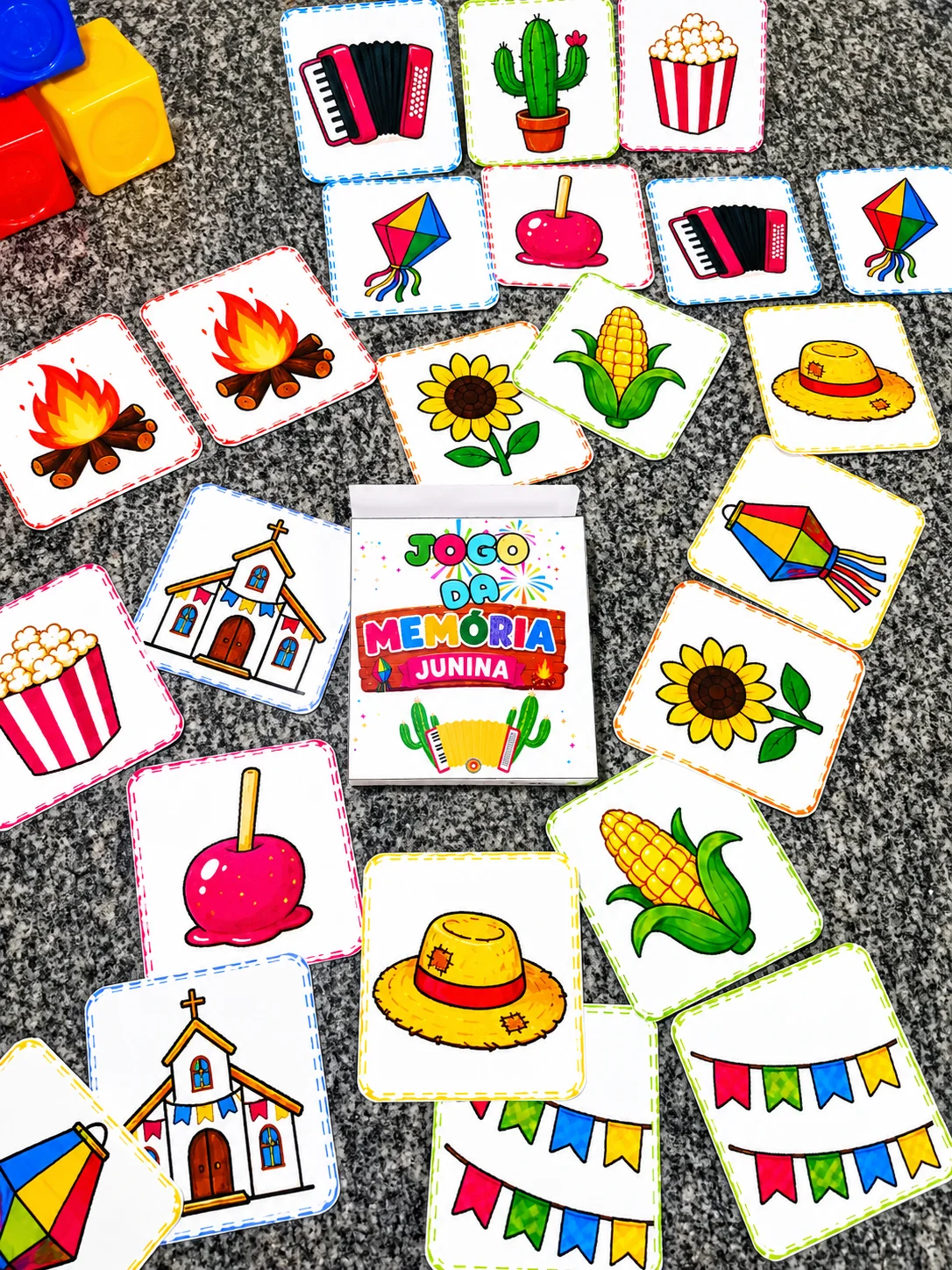 Jogo da Memória Junina para Imprimir | Atividade Festa Junina Infantil — amostra 4: Recurso lúdico para trabalhar memória,…