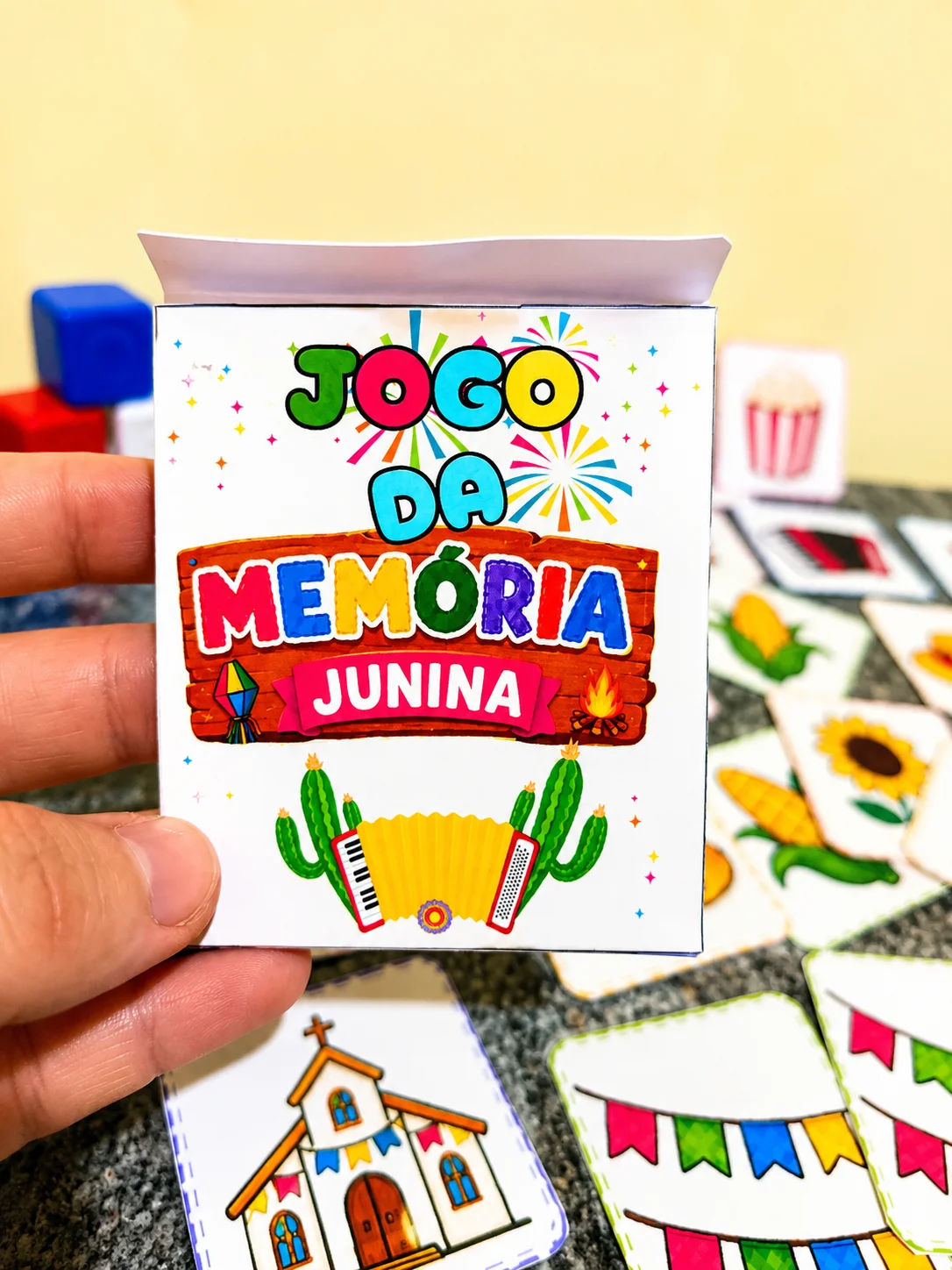 Jogo da Memória Junina para Imprimir | Atividade Festa Junina Infantil — capa do material