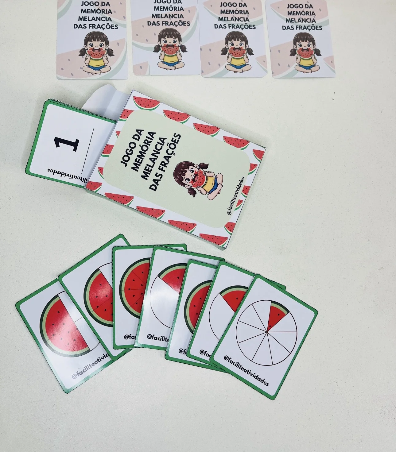 Jogo da memória melancia das frações — amostra 1: *O Jogo da Memória Melancia das Frações* Uma ferramenta educativa…