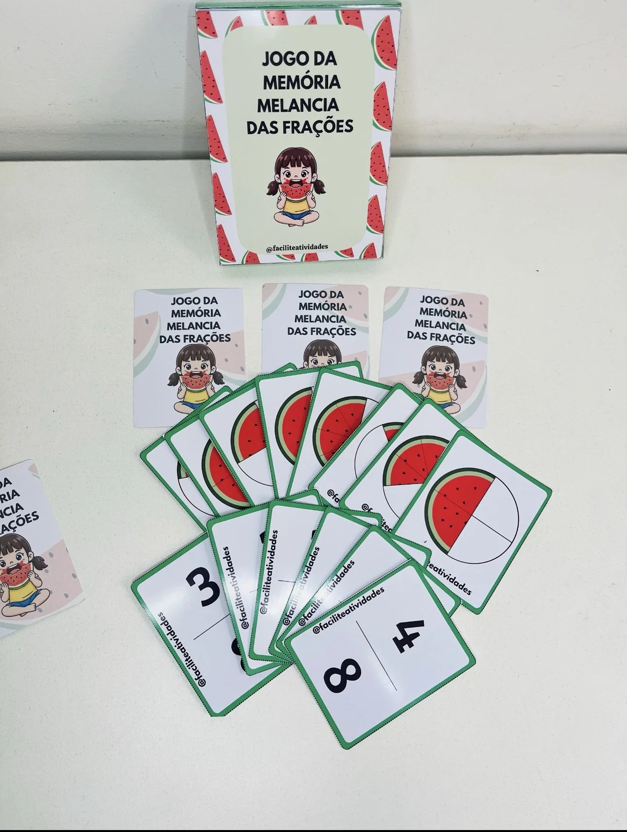 Jogo da memória melancia das frações — amostra 3: *O Jogo da Memória Melancia das Frações* Uma ferramenta educativa…