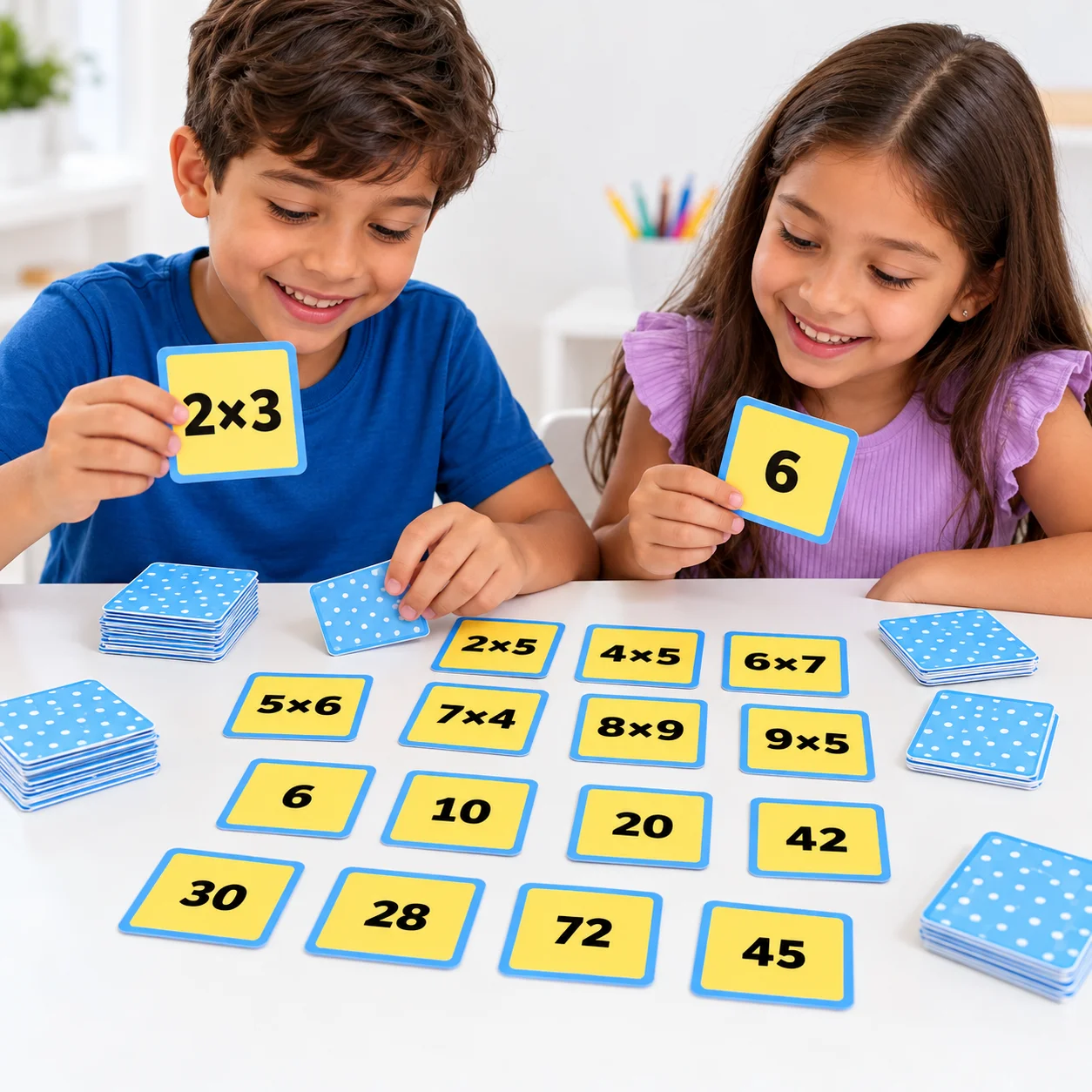 Jogo da Memória – Multiplicação e Divisão em PDF | Matemática — amostra 3: 🎲 COMO JOGAR?