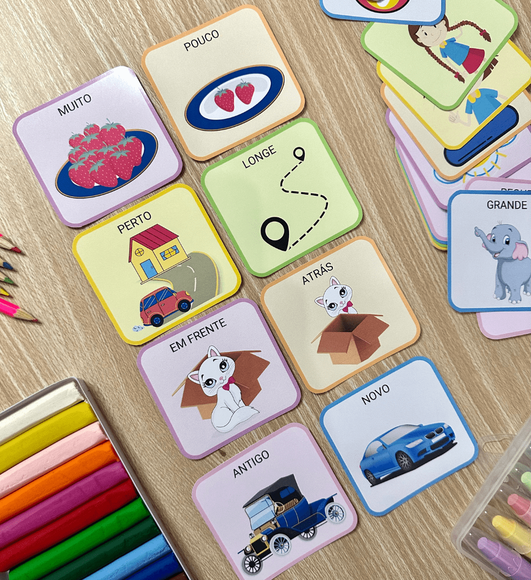 Jogo da Memória Opostos: 15 Pares para Educação Infantil — capa do material