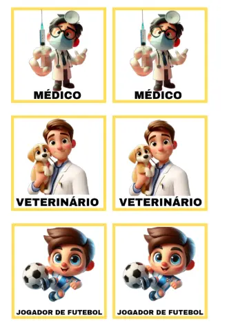 Jogo da Memória para Imprimir, jogo, atividades — capa do material