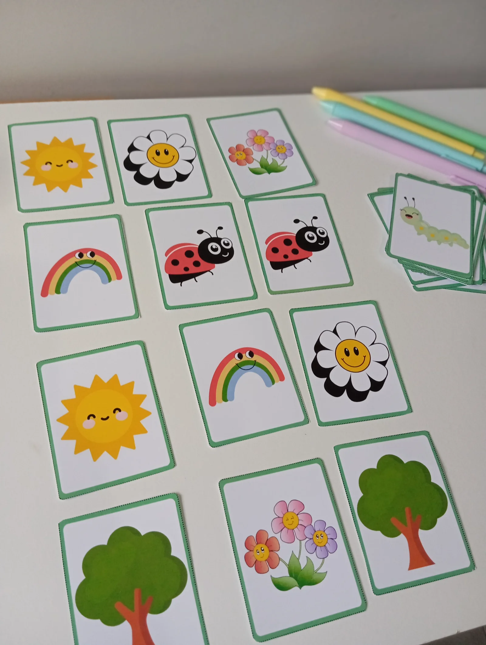 Jogo da Memória Primavera – Atividade para Imprimir — amostra 2: Jogo da Memória da Primavera para imprimir, com figuras…