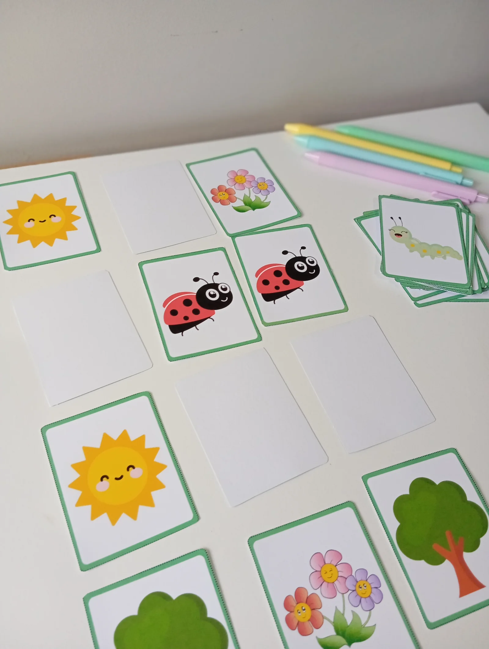 Jogo da Memória Primavera – Atividade para Imprimir — amostra 4: Jogo da Memória da Primavera para imprimir, com figuras…