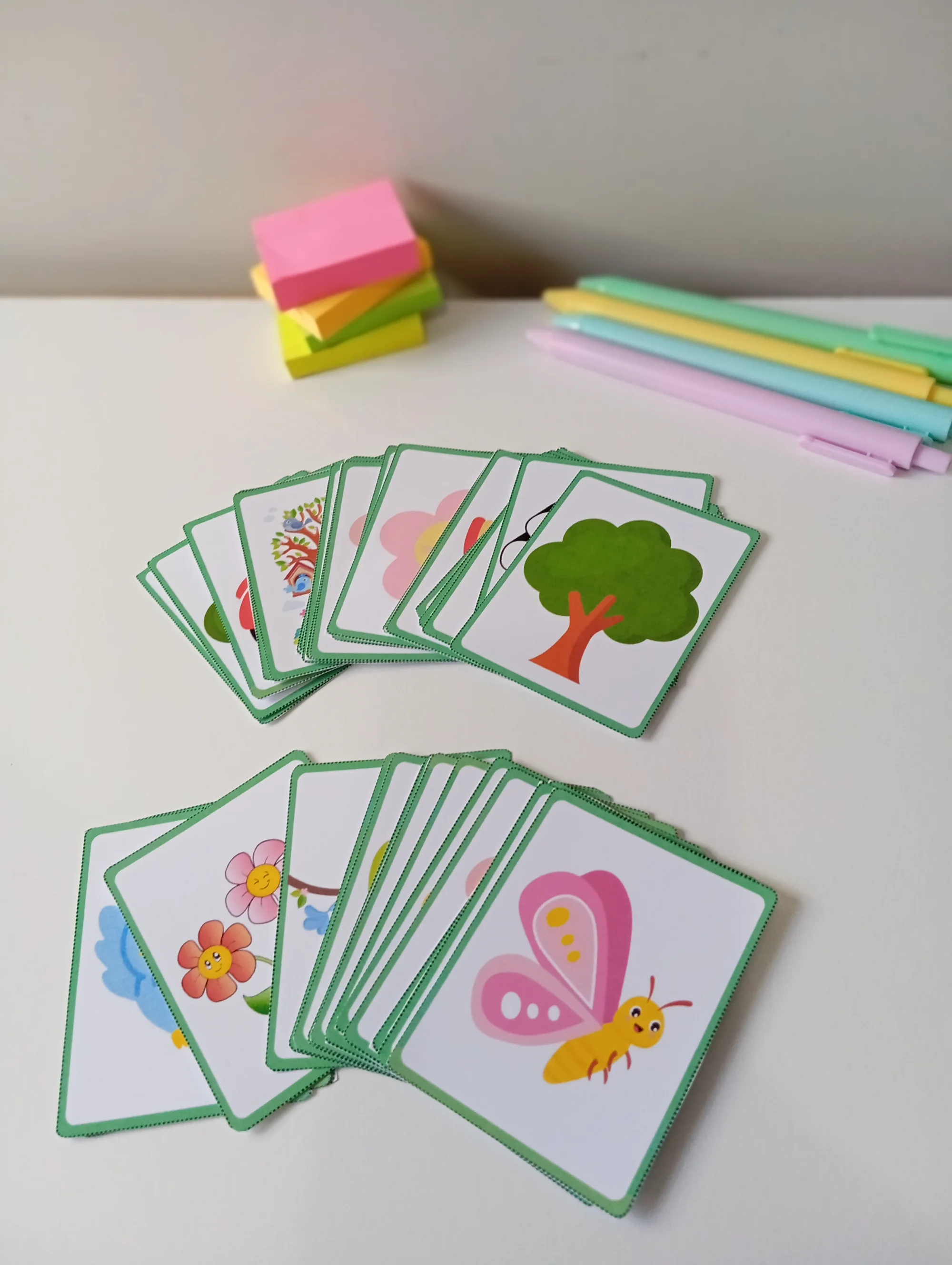 Jogo da Memória Primavera: Flores, Cores e Natureza — amostra 1: O que está incluso