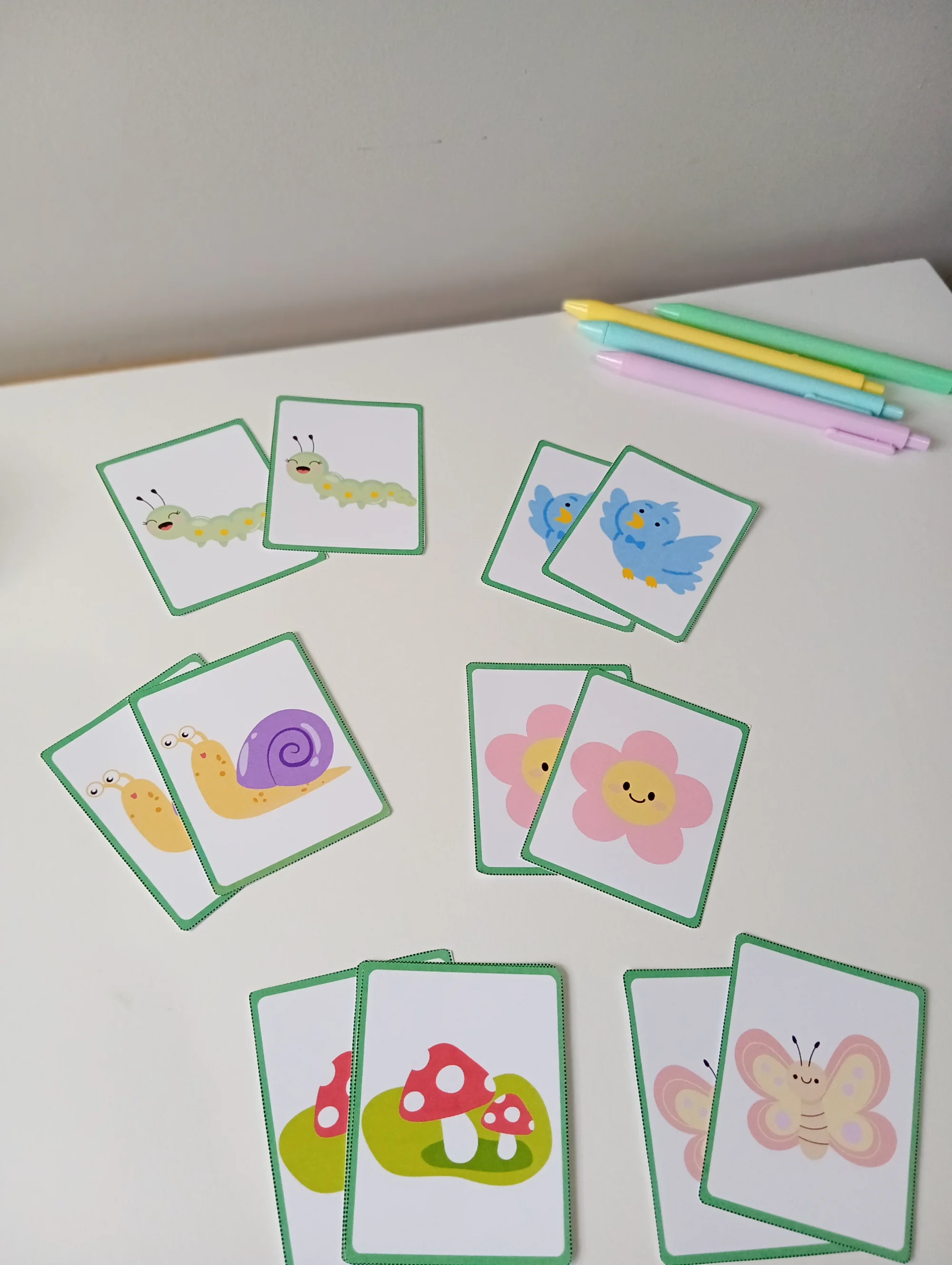 Jogo da Memória Primavera: Flores, Cores e Natureza — amostra 4: Formato e impressão