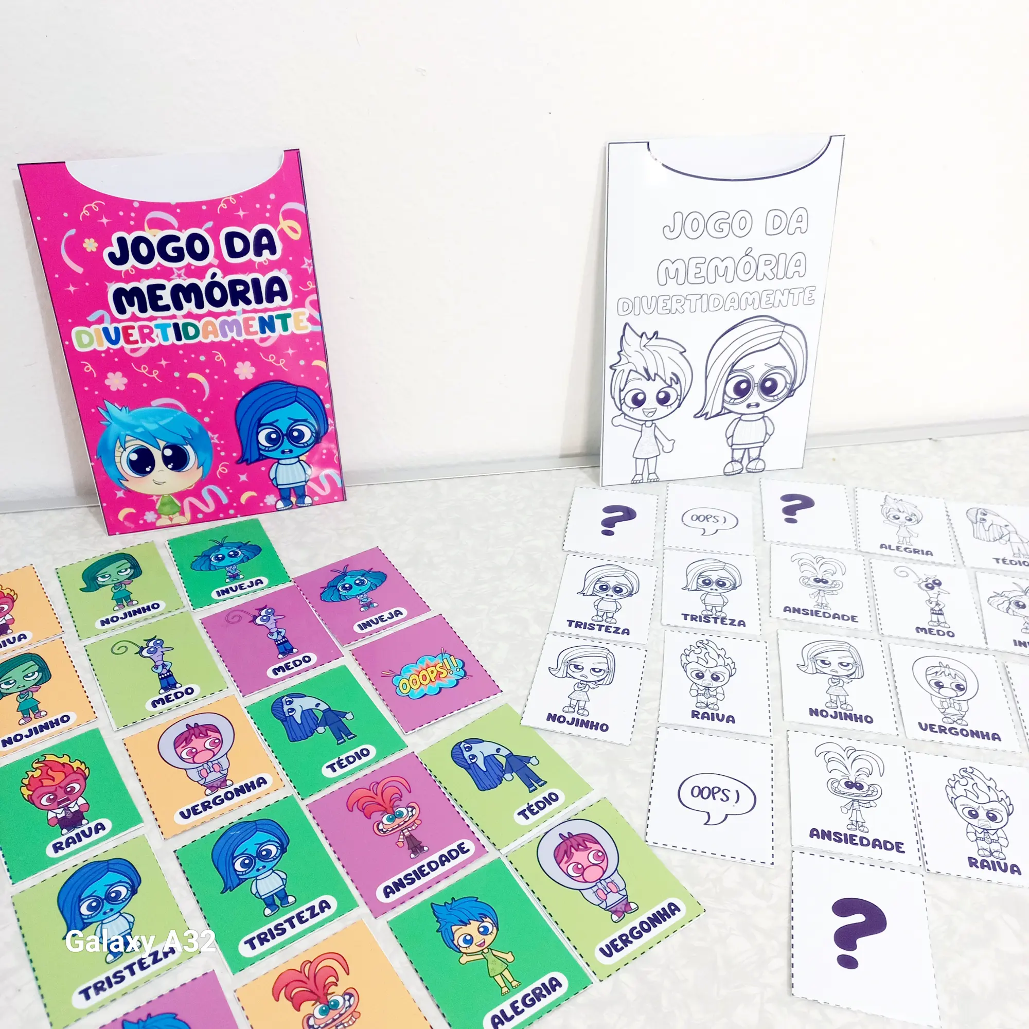 🩷 JOGO DA MEMÓRIA – TEMA DIVERTIDAMENTE - ANOS INICIAIS E INFANTIL — amostra 1: 🩷 JOGO DA MEMÓRIA – TEMA DIVERTIDAMENTE