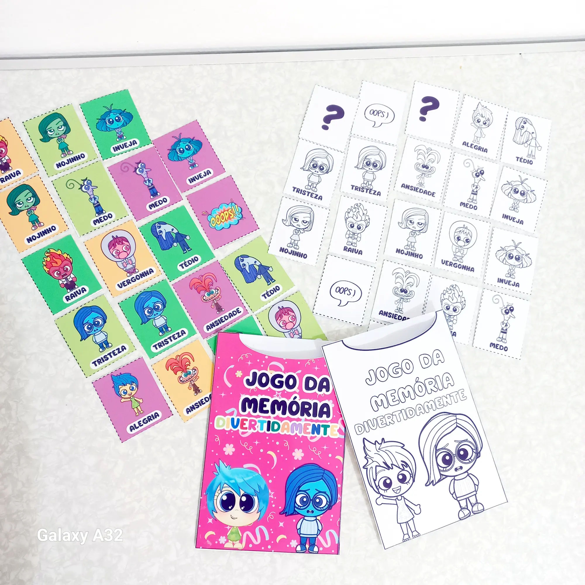 🩷 JOGO DA MEMÓRIA – TEMA DIVERTIDAMENTE - ANOS INICIAIS E INFANTIL — amostra 2: O Jogo da Memória – Tema Divertidamente…