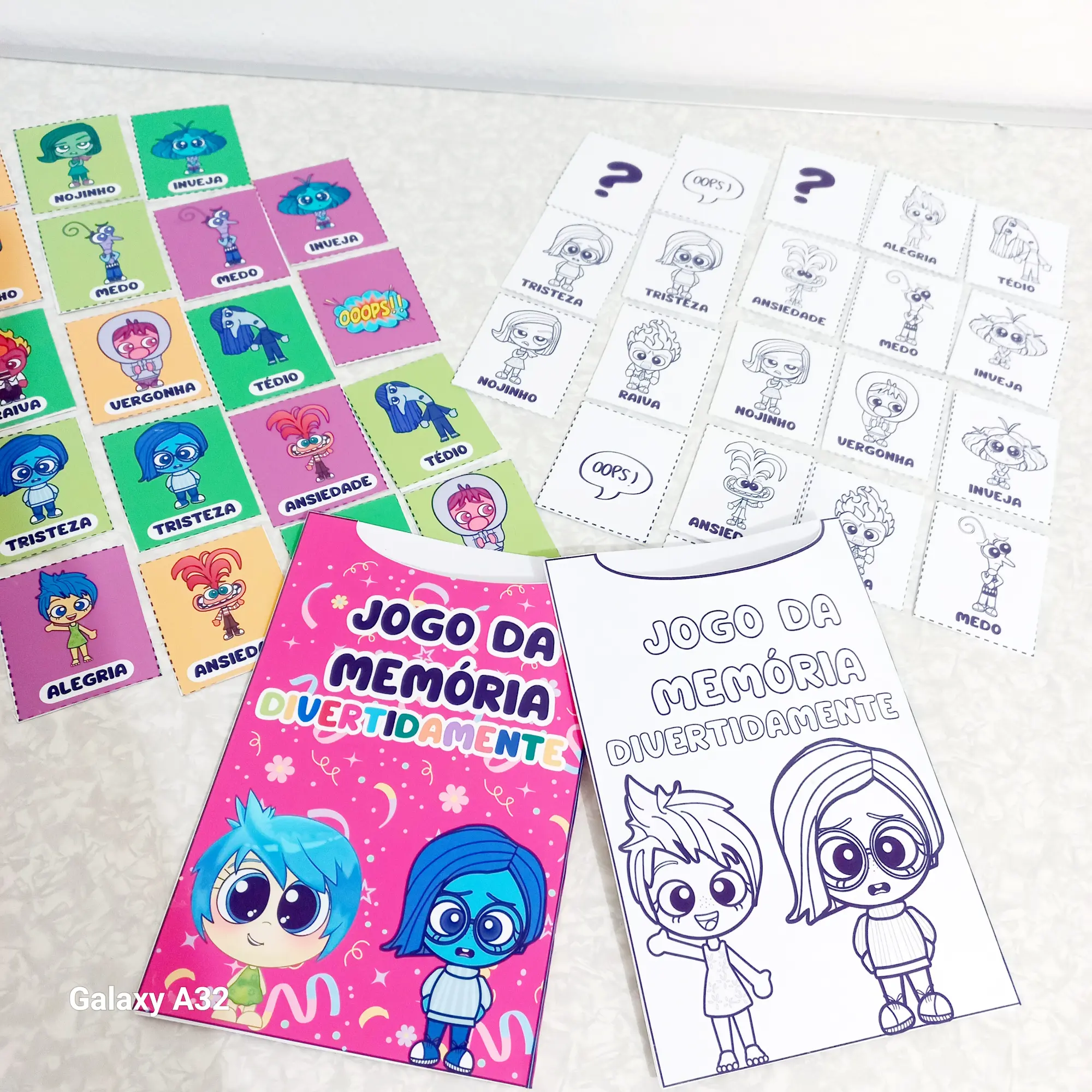 🩷 JOGO DA MEMÓRIA – TEMA DIVERTIDAMENTE - ANOS INICIAIS E INFANTIL — amostra 3: O Jogo da Memória – Tema Divertidamente…
