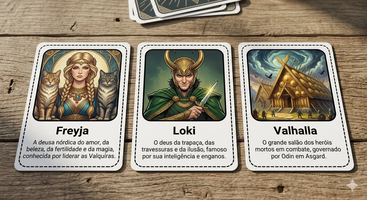 Jogo da Memória VIKINGS com 36 cartas é perfeito para revisões. — amostra 1: J ogo da Memória: Vikings e Mitologia… Jogo da Memória VIKINGS com 36 cartas é perfeito para revisões. — amostra 1: J ogo da Memória: Vikings e Mitologia…