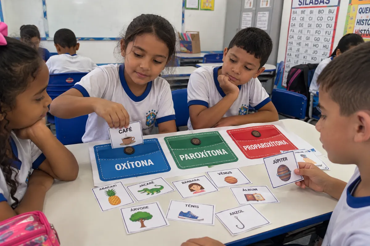 Jogo da Sílaba Tônica – Aprender brincando! — amostra 1: Um recurso pedagógico lúdico e interativo para trabalhar a…