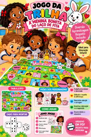 Jogo da Trilha A Menina Bonita do Laço de Fita _ Infantil — amostra 1: Jogo da Trilha – A Menina Bonita do Laço de Fita |…