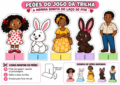 Jogo da Trilha A Menina Bonita do Laço de Fita _ Infantil — amostra 4: Jogo da Trilha – A Menina Bonita do Laço de Fita |…