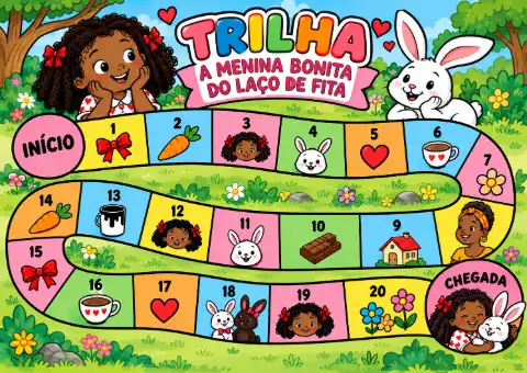 Jogo da Trilha A Menina Bonita do Laço de Fita _ Infantil — amostra 5: Jogo da Trilha – A Menina Bonita do Laço de Fita |…