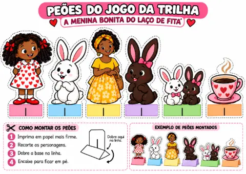 Jogo da Trilha A Menina Bonita do Laço de Fita _ Infantil — amostra 6: Jogo da Trilha – A Menina Bonita do Laço de Fita |…
