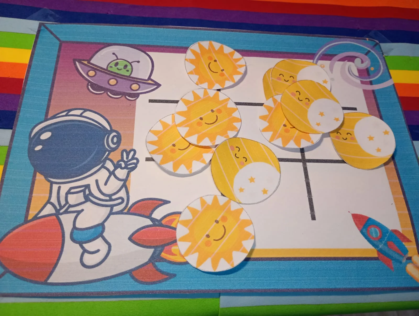 Jogo da Velha Astronauta para Imprimir Dia das Crianças | Arquivo PDF — amostra 5: Jogo da velha astronauta em PDF, pronto…