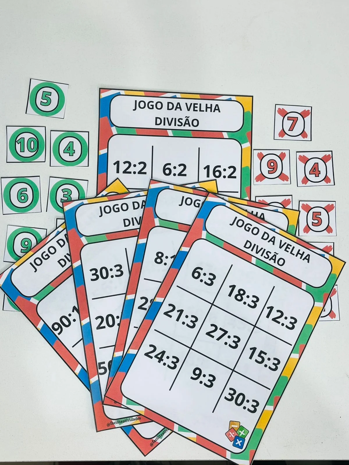Jogo da velha divisão — Jogos pedagógicos para Todas as séries: Você recebe seu arquivo por e-mail ou baixe aqui mesmo no…