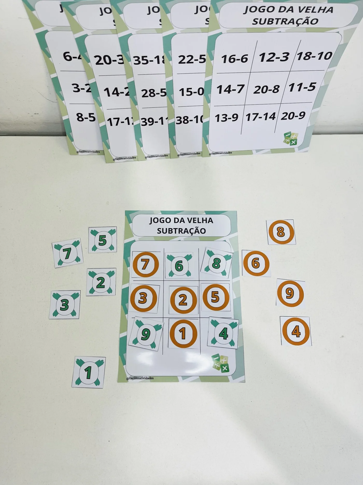 Jogo da velha subtração — amostra 1: *Jogo da velha Subtração* O Jogo da Velha da Subtração” é uma ferramenta educativa…