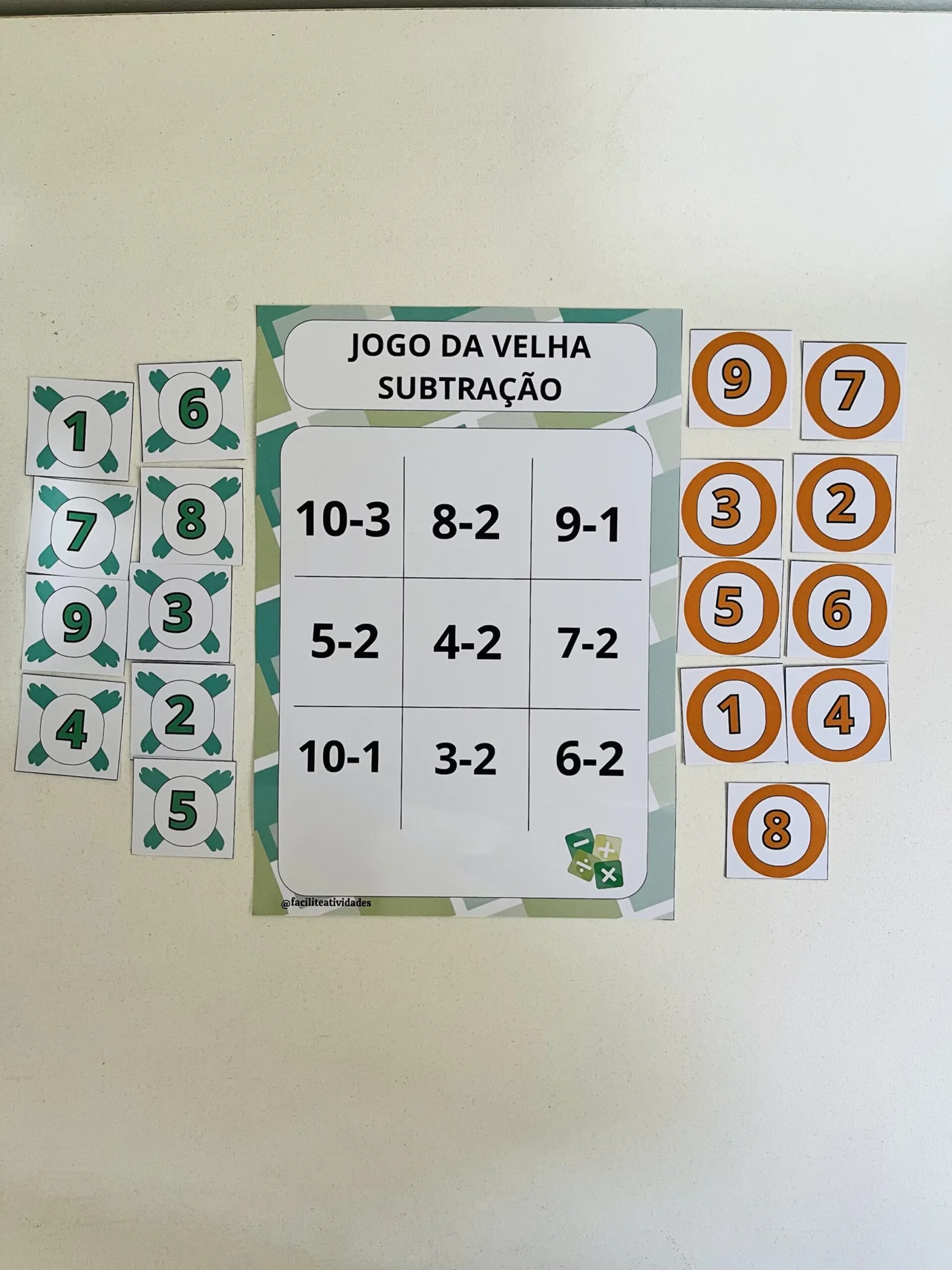 Jogo da velha subtração — amostra 2: *Jogo da velha Subtração* O Jogo da Velha da Subtração” é uma ferramenta educativa…
