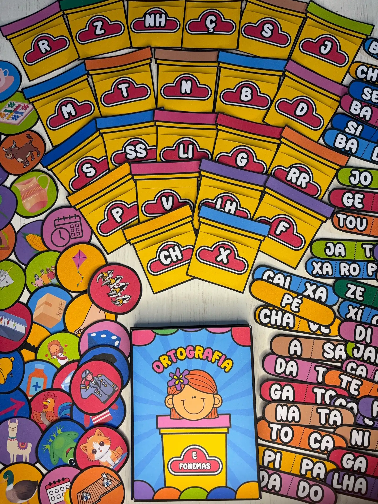 Jogo das Massinhas + Caderno de Atividades Ortografia e Fonemas — amostra 6: Aprender fonemas e ortografia pode ser muito…
