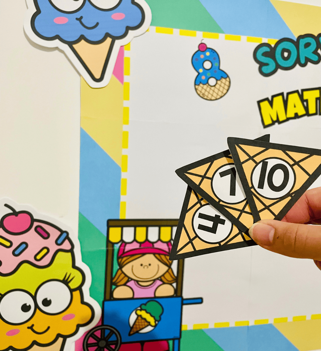 Jogo das quatro operações: Sorveteria da Matemática em PDF — amostra 2: O que vem no material
