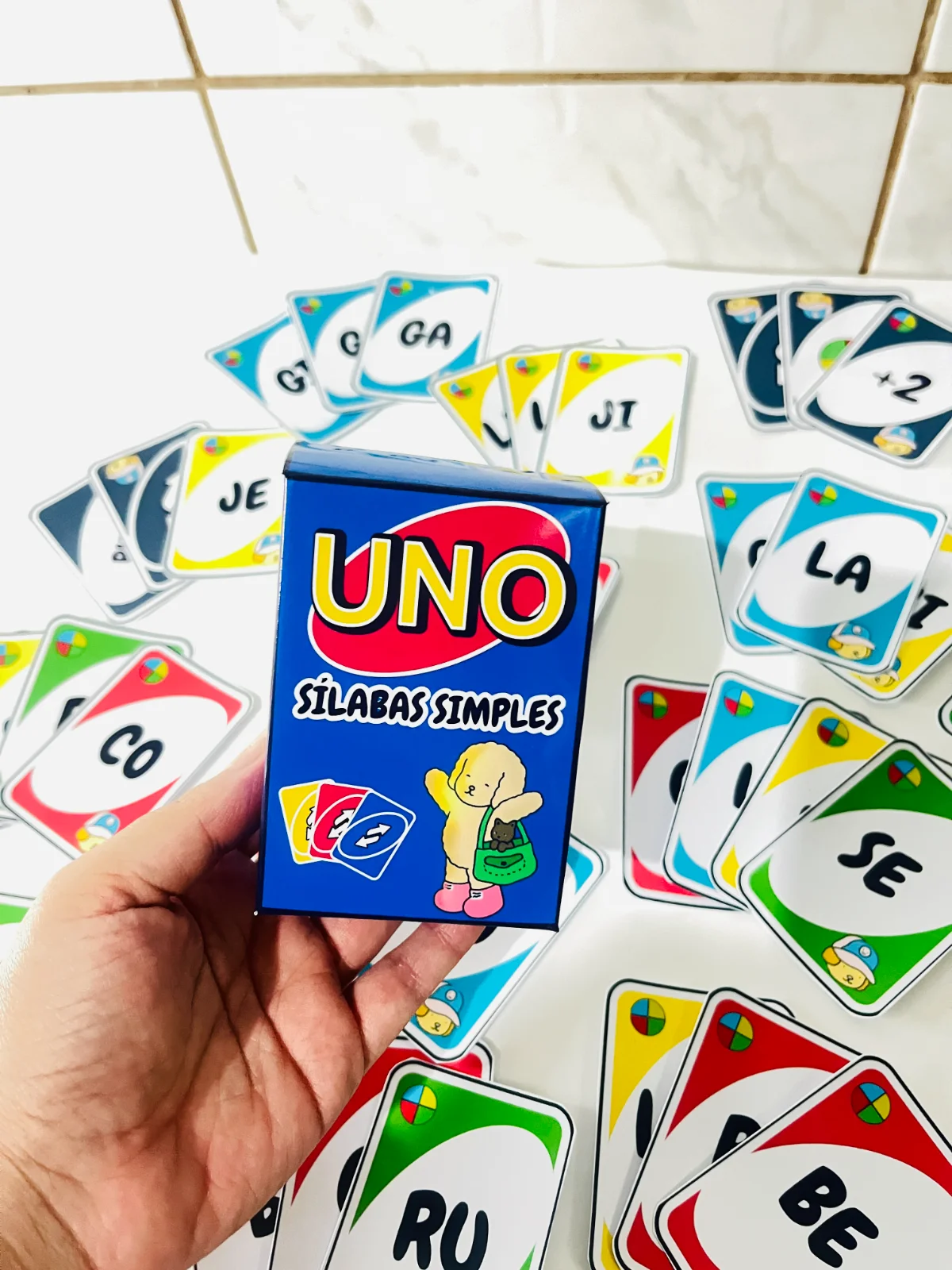 Jogo das Sílabas – Alfabetização Lúdica com Cartas — amostra 3: Jogo pedagógico com cartas silábicas para tornar a…