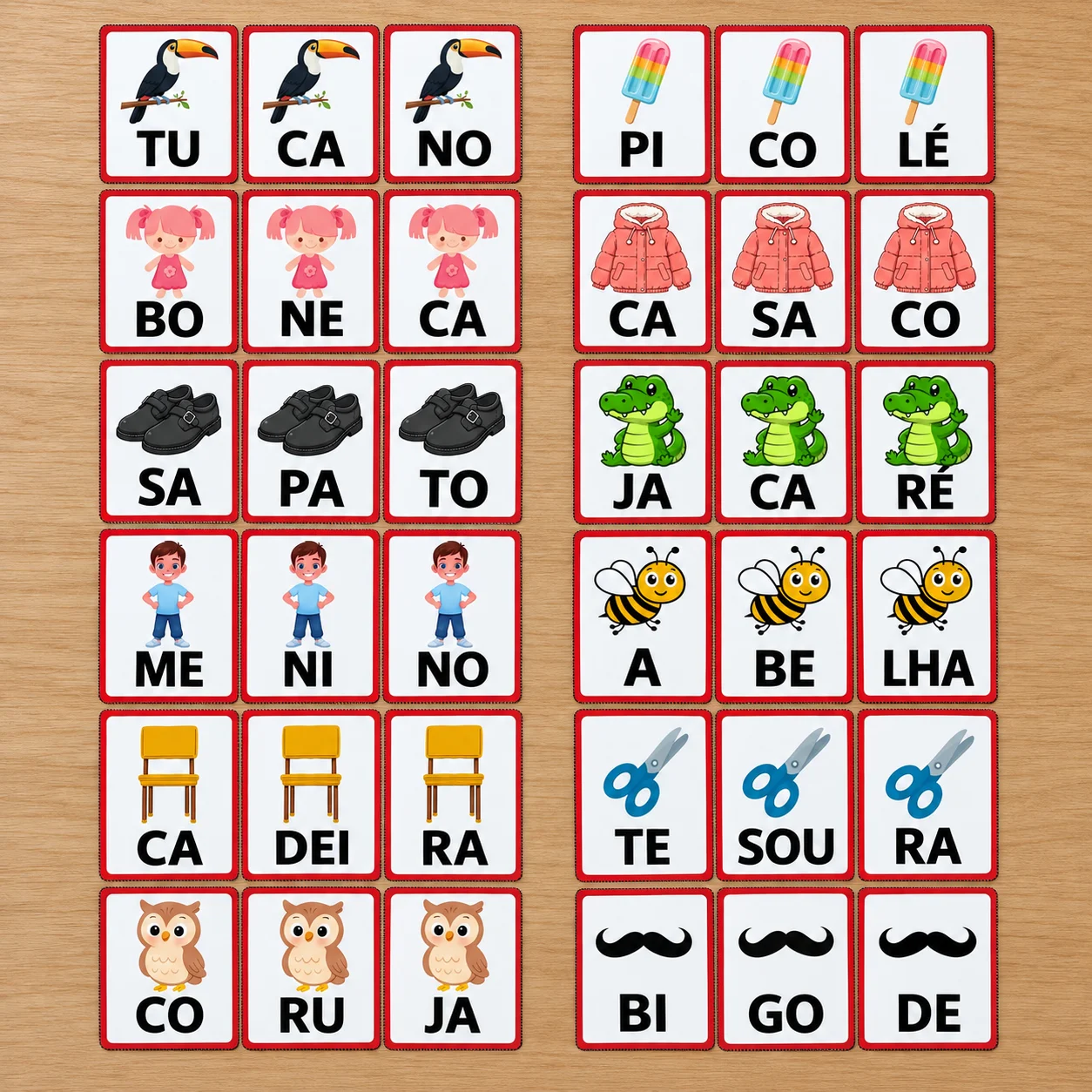 Jogo das Sílabas Colorido: 93 Palavras para Alfabetização — amostra 1: Jogo das Sílabas Colorido: 93 palavras para aprender… Jogo das Sílabas Colorido: 93 Palavras para Alfabetização — amostra 1: Jogo das Sílabas Colorido: 93 palavras para aprender…